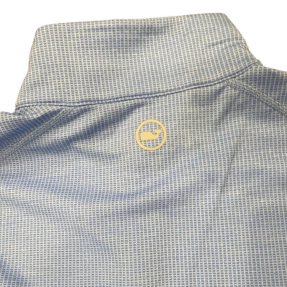 Vineyard Vines On-the-Go Sankaty Quarter-Zip Light Blue Size M - Picture 4 of 9